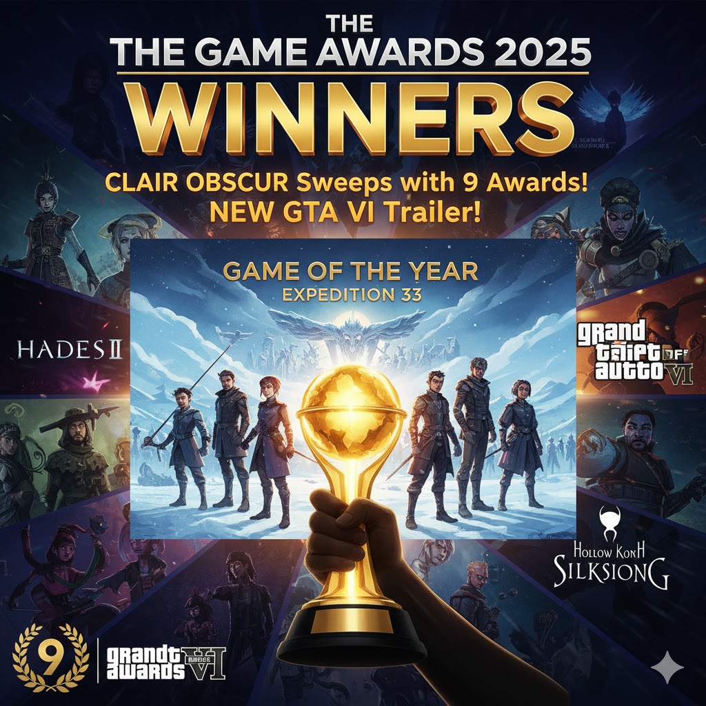The Game Awards 2025 winners list gaming trophies