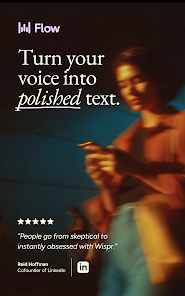 Wispr Flow – Best Android Apps 2026 for Voice Typing