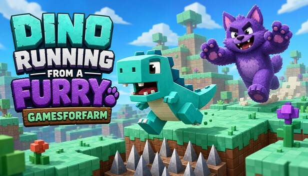 Dino Running From a FURRY — 100% Off